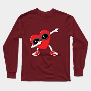 Dabbing Heart Long Sleeve T-Shirt